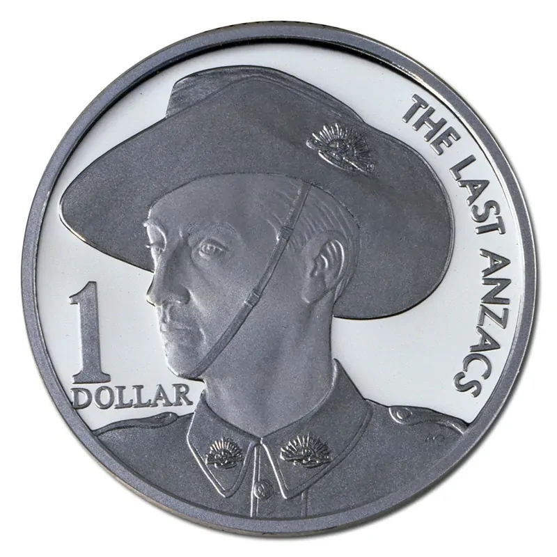 1999 $1 The Last Anzacs Silver Proof