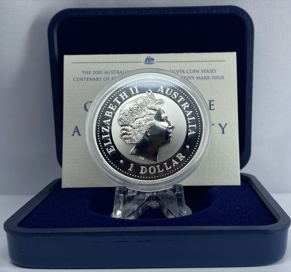 2001 1oz Silver - Centenary of the Federation Kookaburra Silver Proof Privy Coin