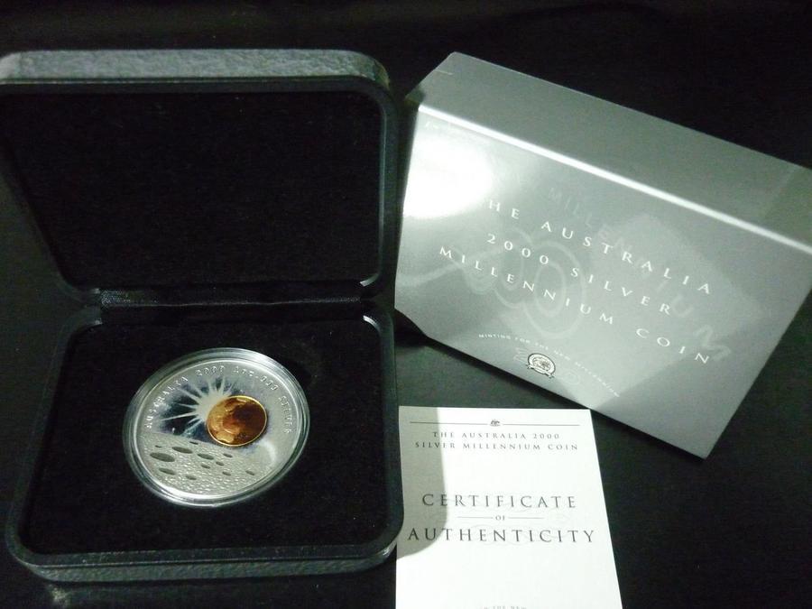 2000 Millennium 1oz Silver Proof Dollar Coin
