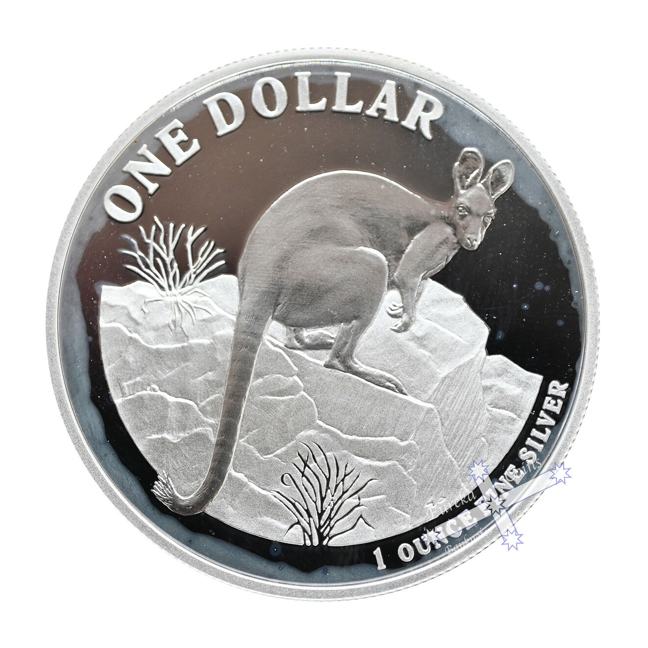 2010 1oz Kangaroo Series 'Rock Wallaby" Silver Proof