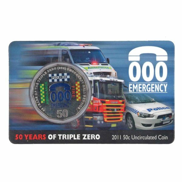 2011 50c Emergency 000 Coloured 