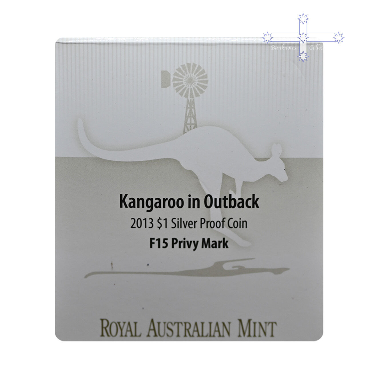 2013 $1 Kangaroo in Outback F15 Privy Mark