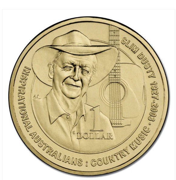 2013 $1 Inspiring Australians Slim Dusty