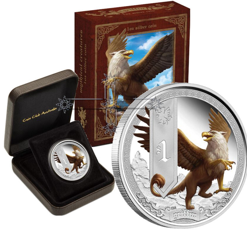 2013-2014 Mythical Creatures  5X 1oz  All COA 0117