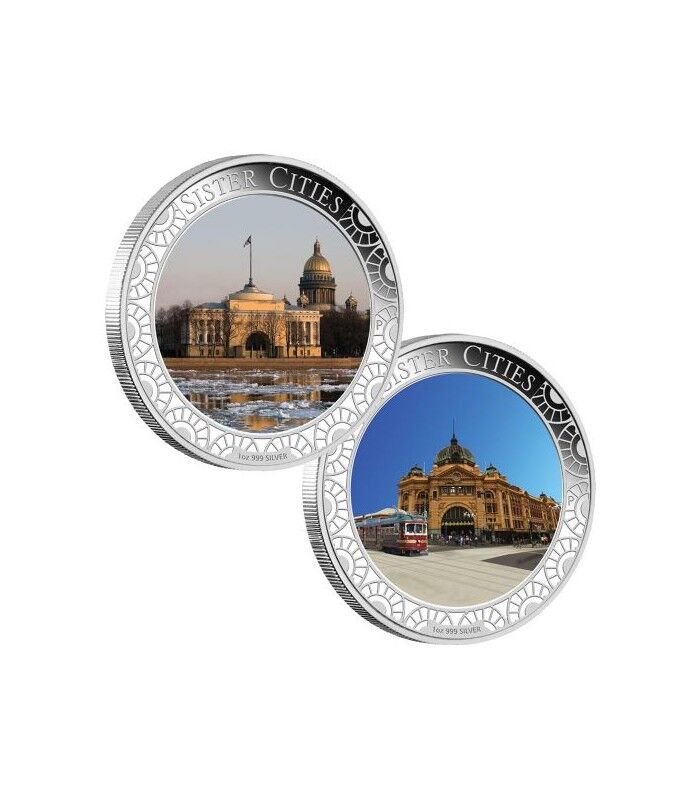 2013 Sister Cities Lenticular 1oz Silver Proof Coin
