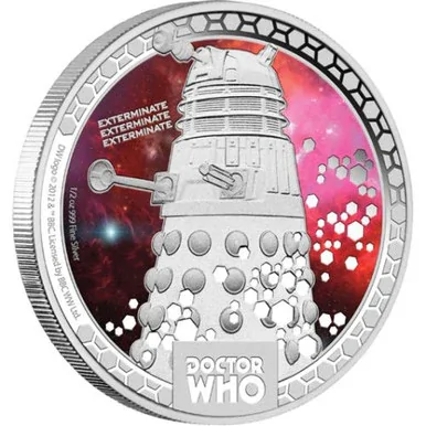 2014 1/2oz Doctor Who - Daleks Limited Edition Silver Collectible Coin