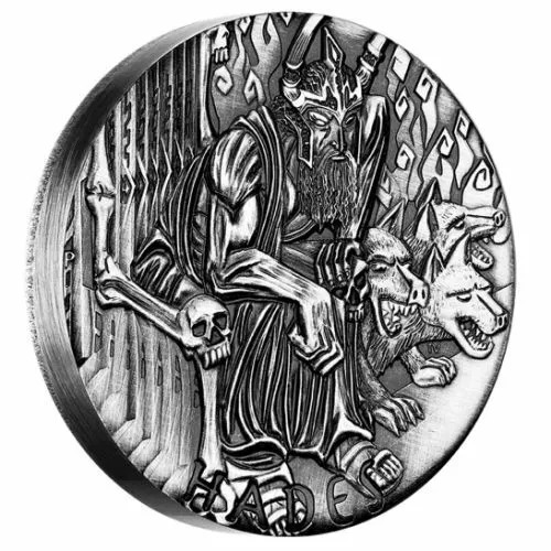 2014 Gods Of Olympus Hades 2oz Silver Coin