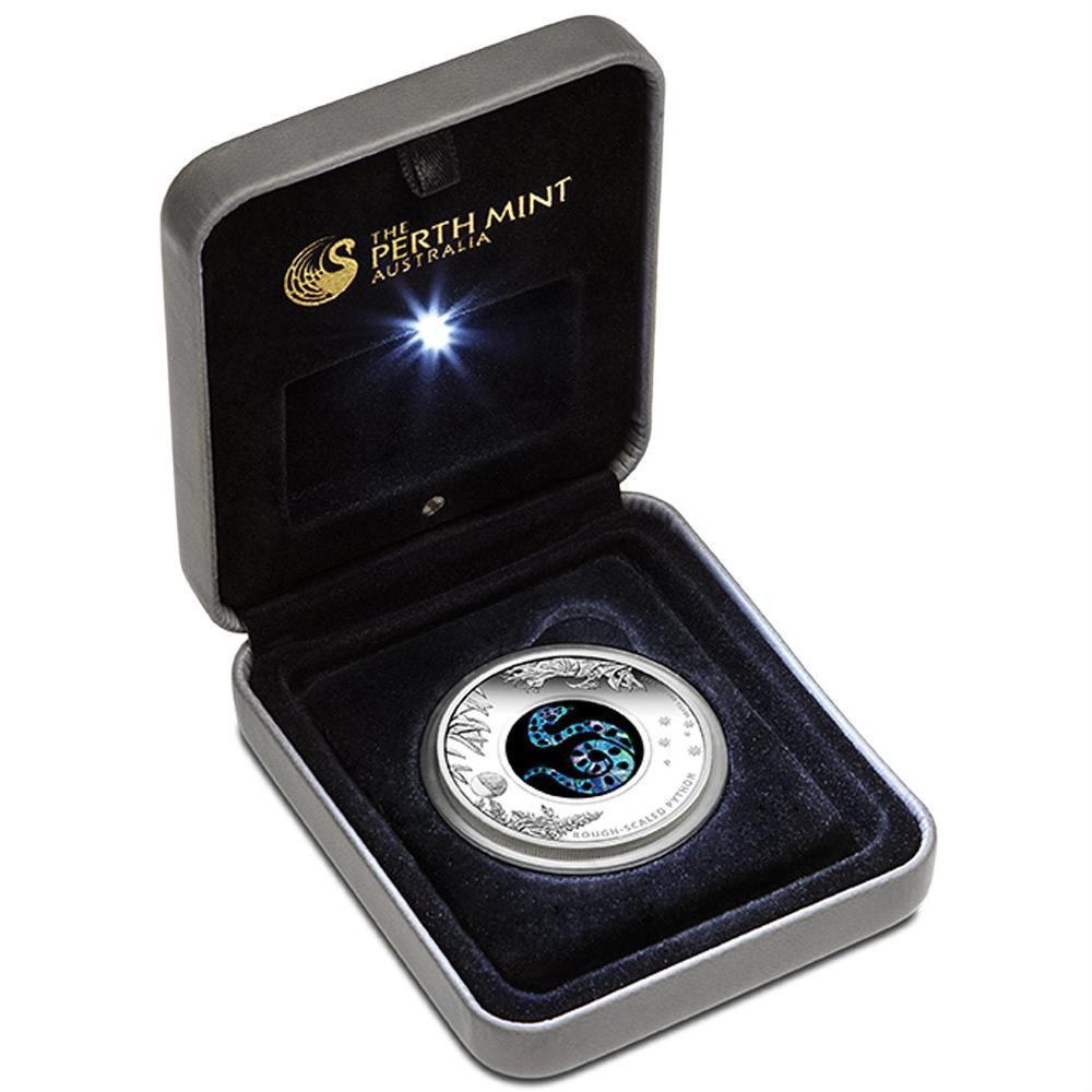 2015 Australian Opal Series - The Rough-Scaled Python 1oz Silver Proof Coin