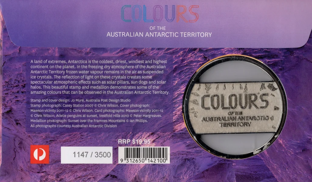 2015 Colours of the Australian Antarctic Territory PMC