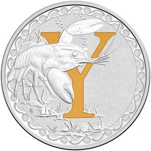 2017 Silver $1 - Y is for Yabby - Alphabet Series Boxed Coin