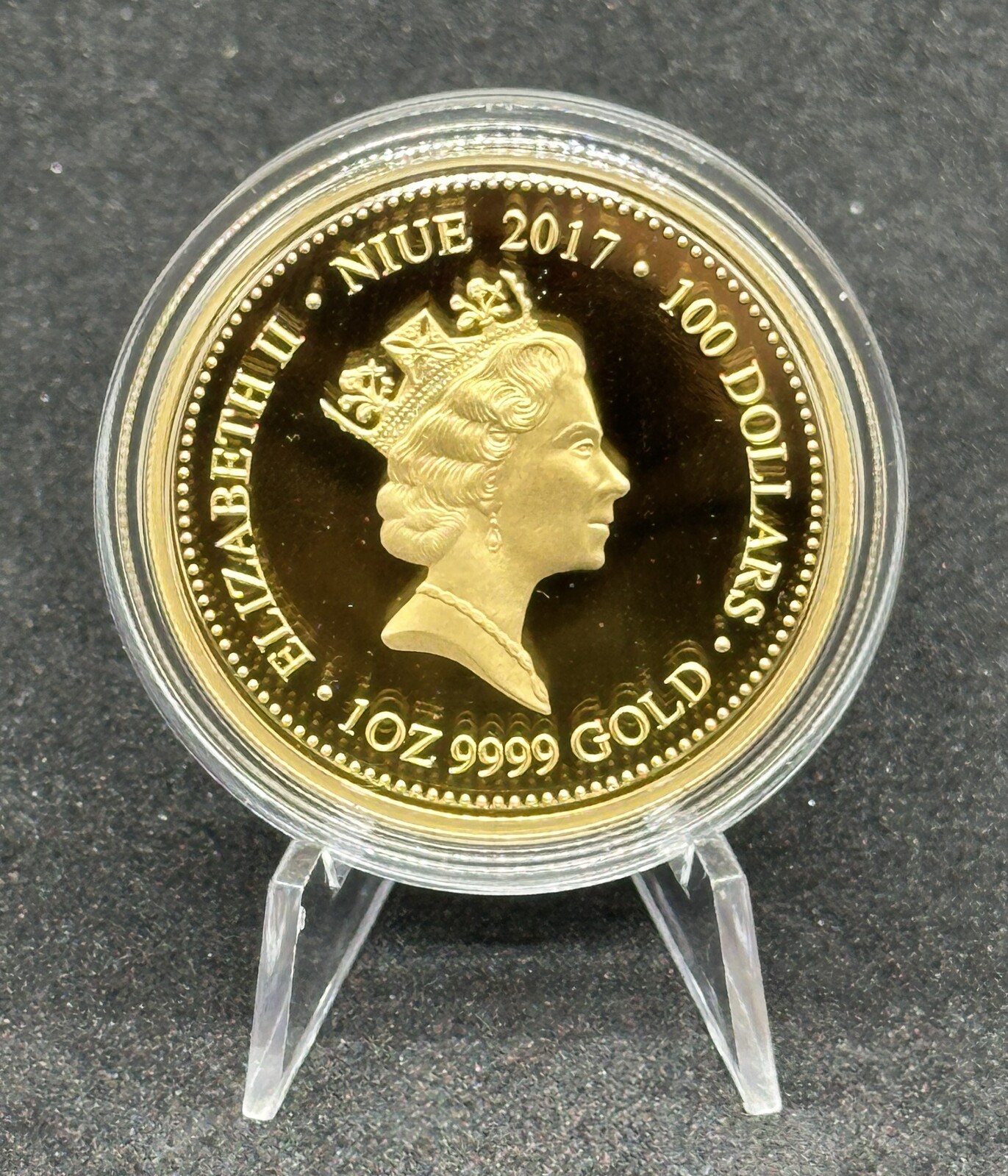 2017 1oz Green & Golden Bell Frog Gold Proof Coin