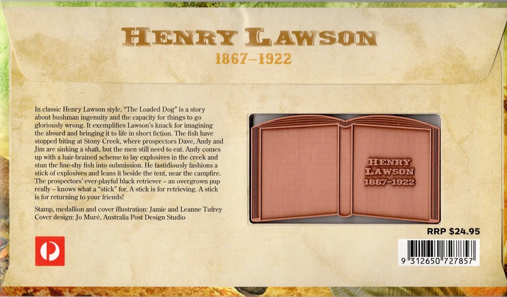 2017 Henry Lawson 1867 - 1922 Medallion PMC