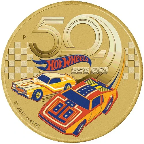 2018 $1 50th Anniversary of Hot Wheels PNC