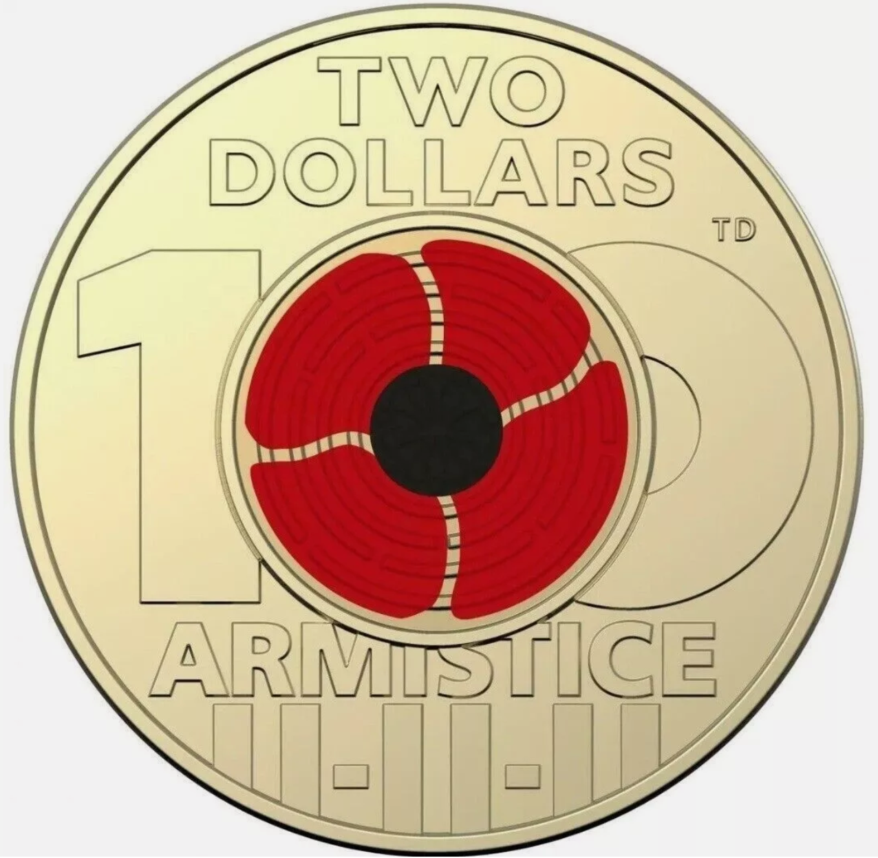 2018 $2 Armistice Carded Coin