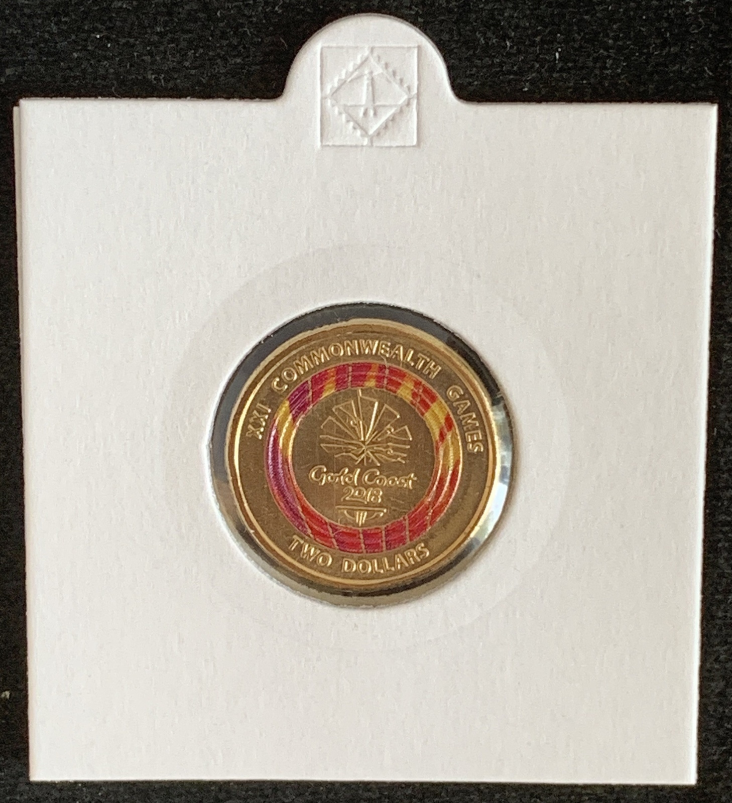 2018 - $2 Commonwealth Games, Gold Coast, Red Coloured Coin