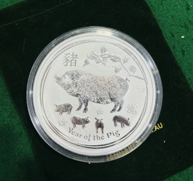 2019 1kg Silver - Lunar Year of the Pig Silver Proof