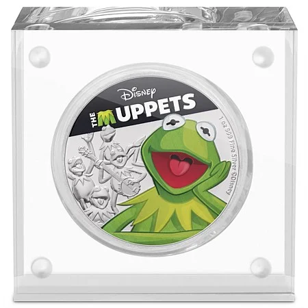 2019 1oz The Muppets - Kermit Coloured Silver Proof Coin