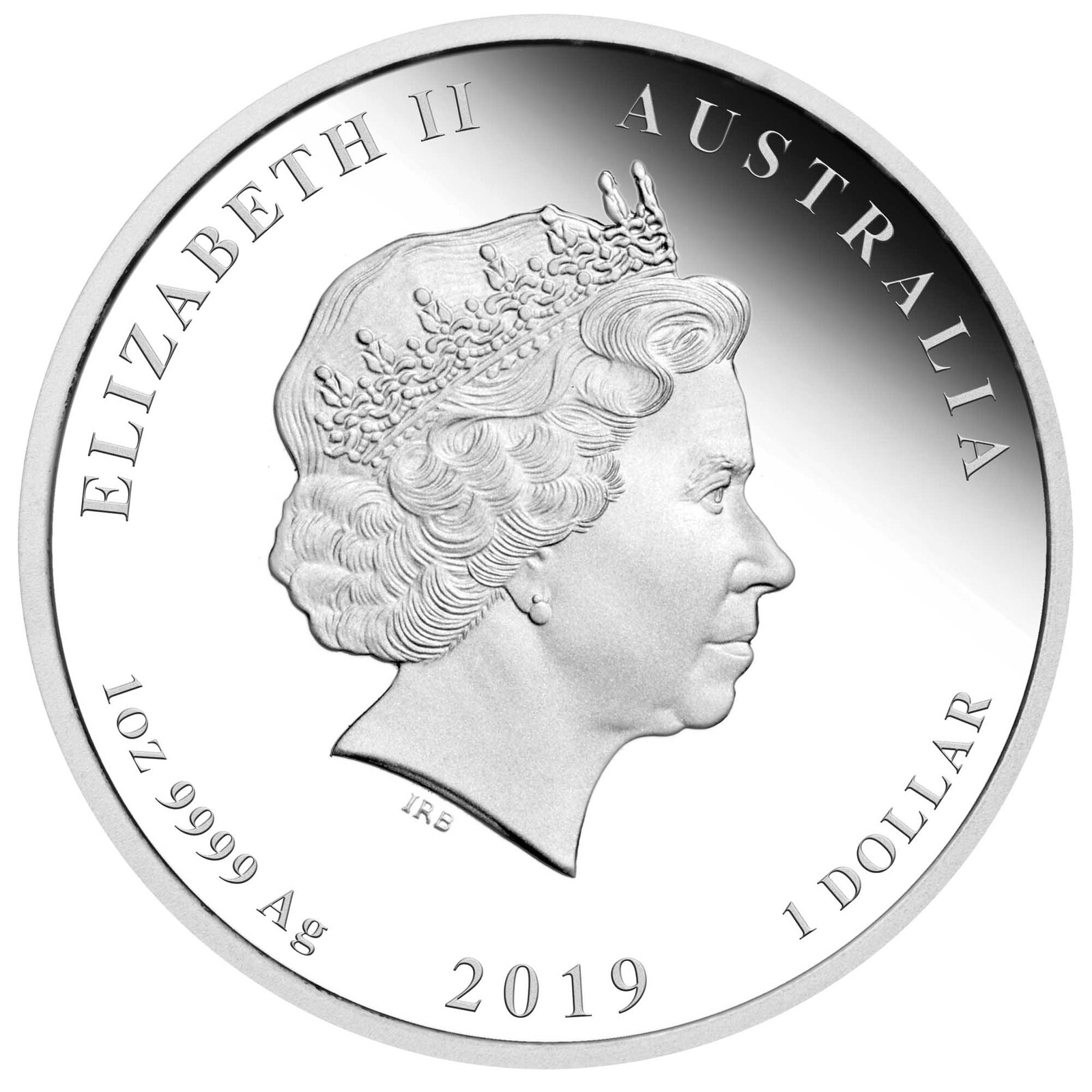 2019 1oz Year of the Pig Coloured Silver Proof