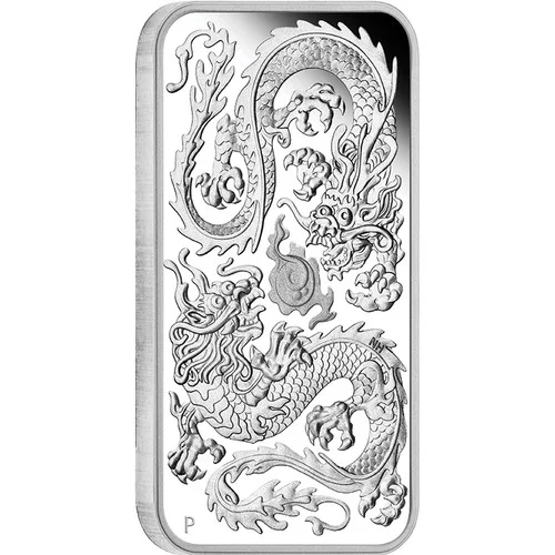2020 1oz Rectangular Lunar Dragon Silver Proof Coin