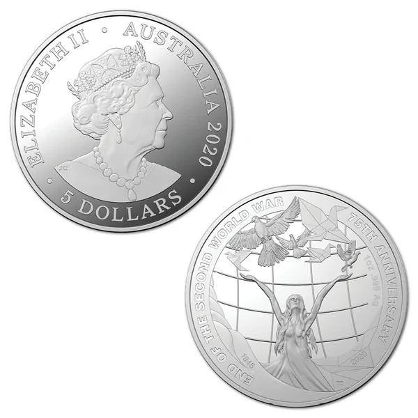 2020 75th Anniversary of the End of WWII 1oz Silver 3 Coin Proof Set