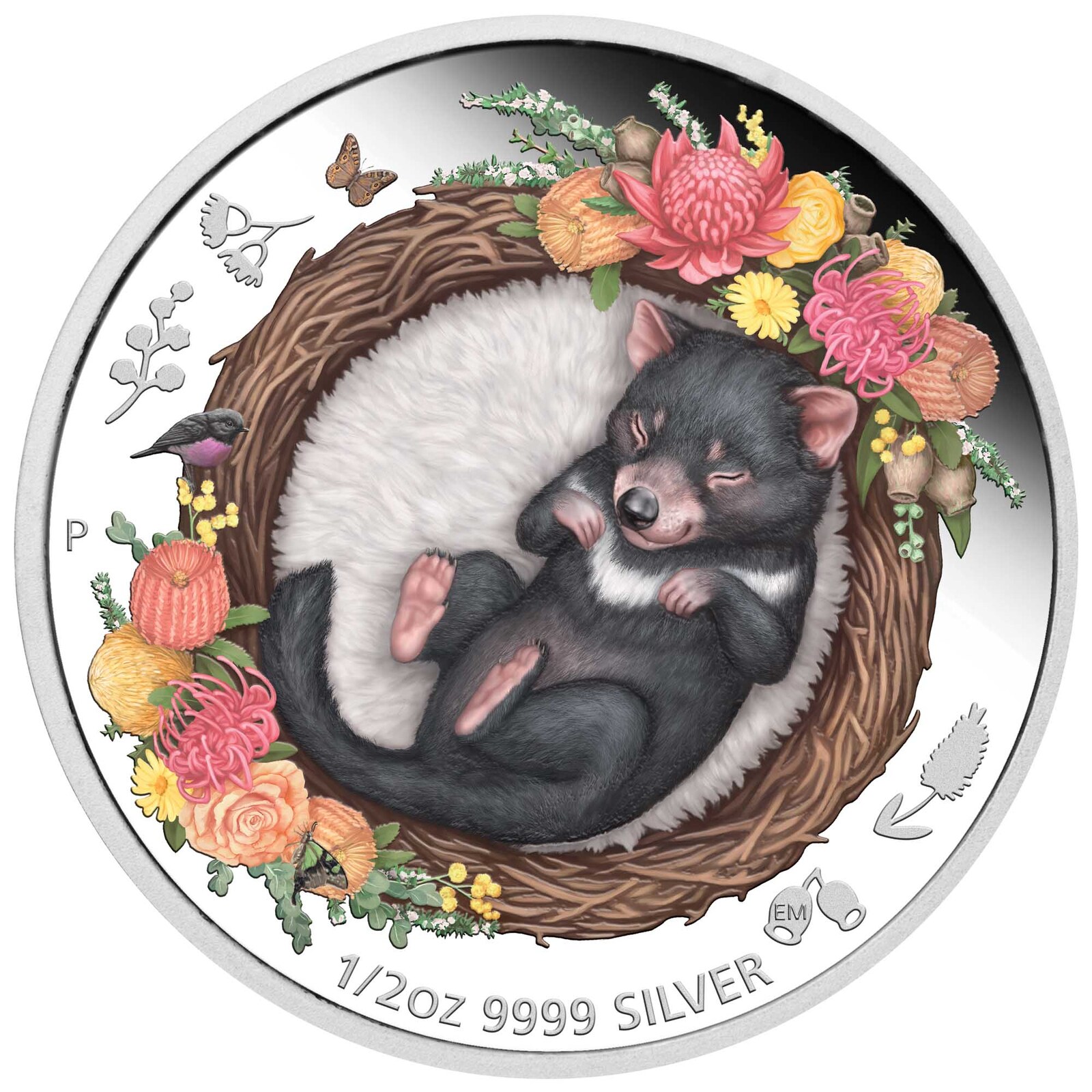 2021 1/2oz Dreaming Down Under Tasmanian Devil Silver Proof