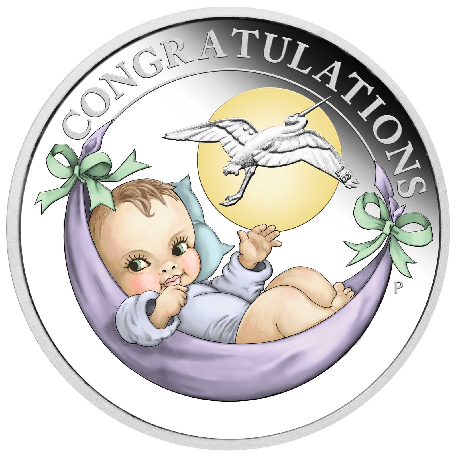 2022 1/2oz Newborn Coloured Silver Proof