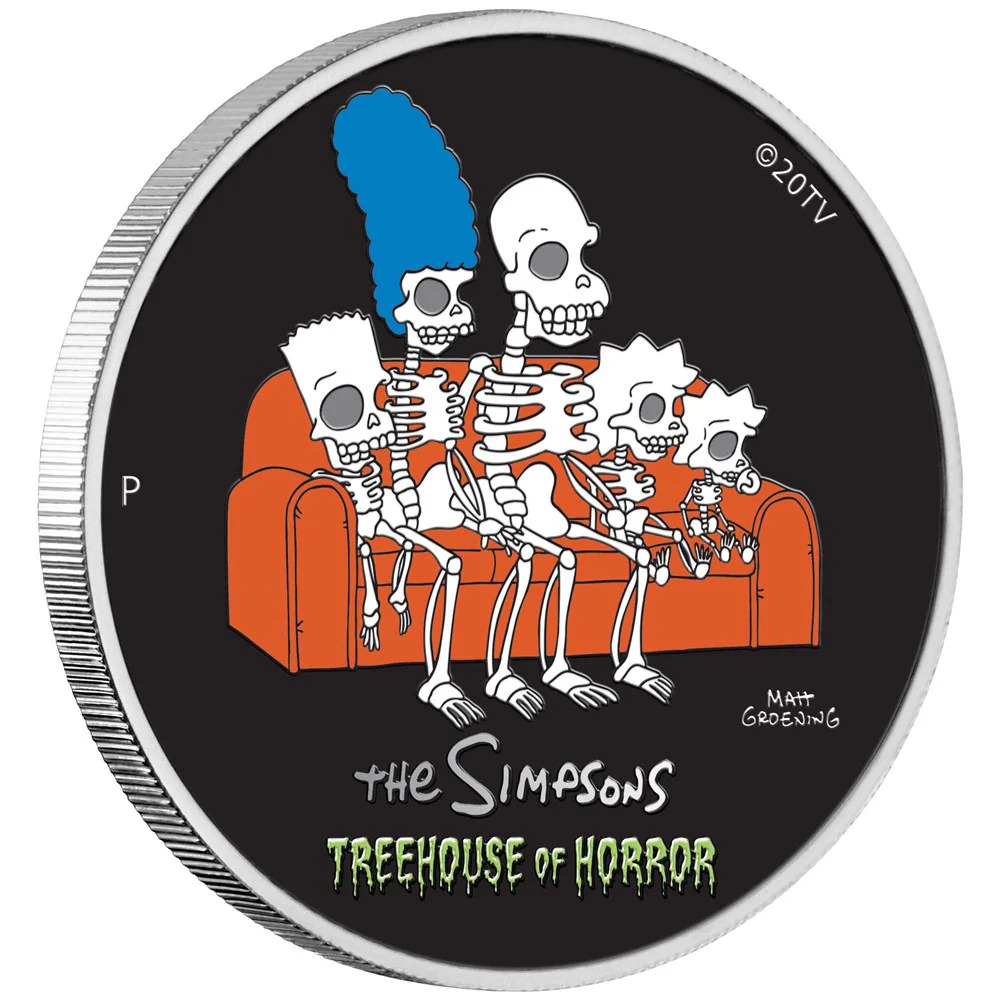 2022 Perth Mint SIMPSONS Tree House of HORROR 1 oz Silver 