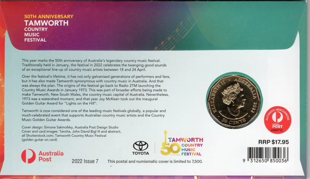 2022 50c Tamworth Festival PNC ANDA Perth 4-5 June 2022
