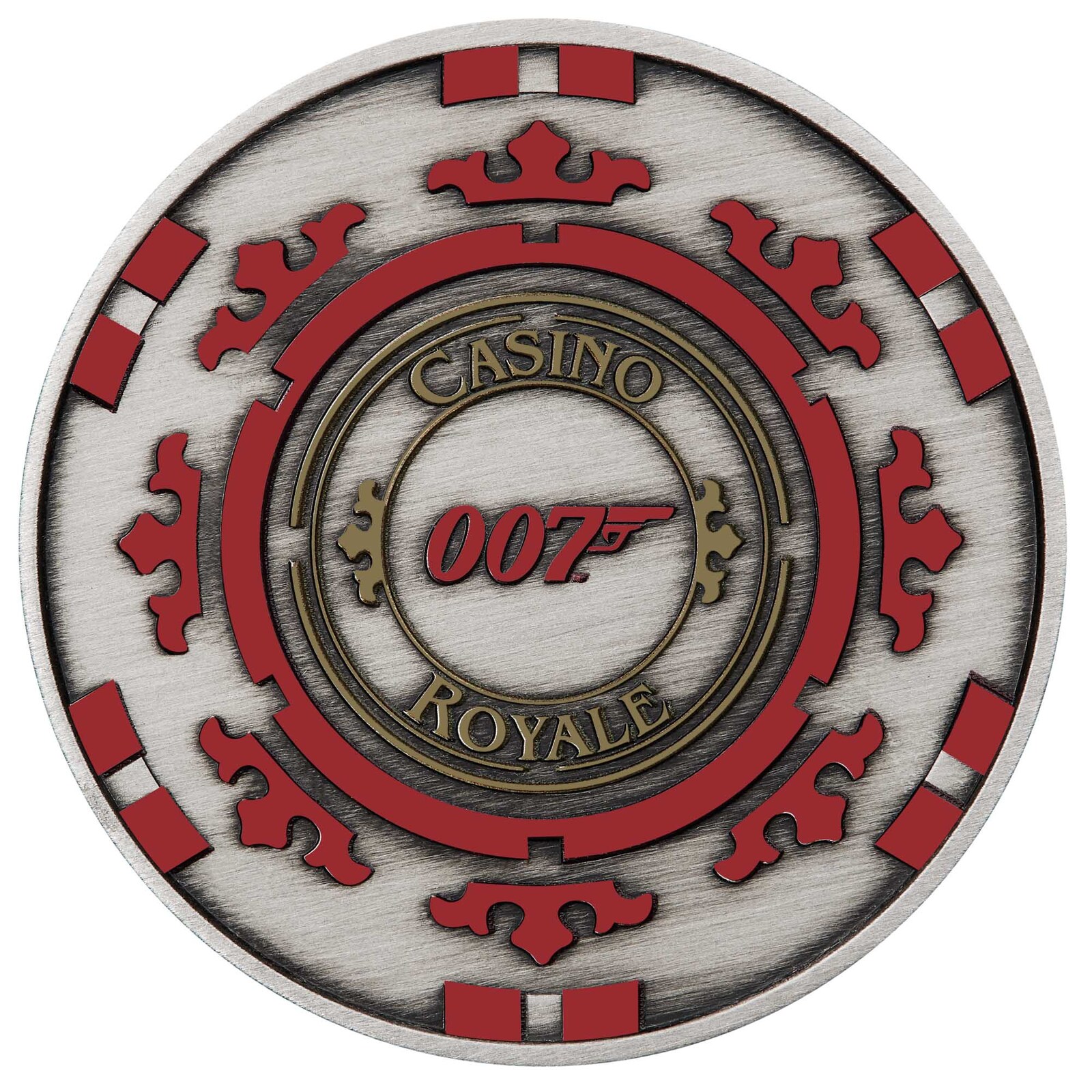 2023 1oz Silver James Bond Casino Royale Antiqued Casino Chip