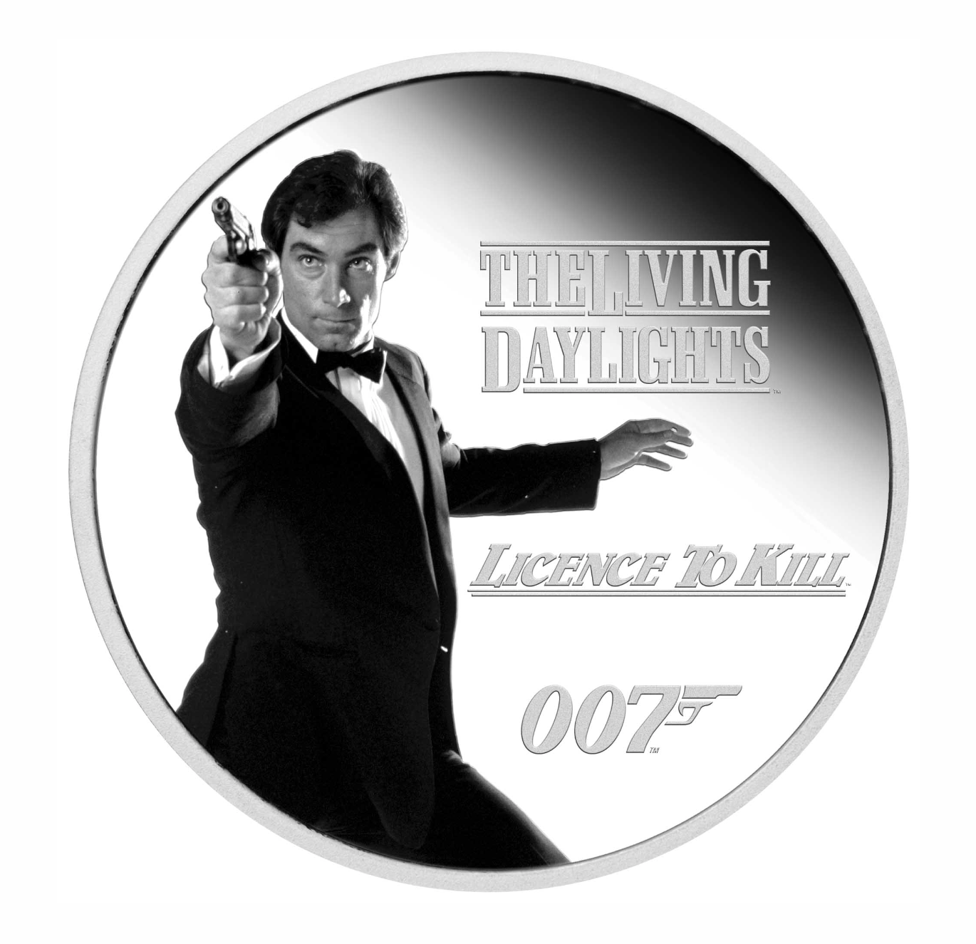 2023 1oz Timothy Dalton Silver Proof Coin - James Bond Legacy Series