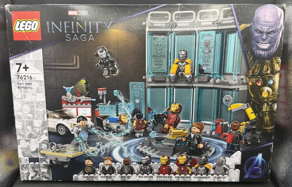 2023 LEGO Marvel Infinity Saga Iron Man Armoury (76216)