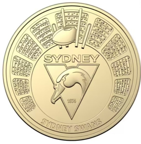 2024 AFL $1 Sydney Swans Coin