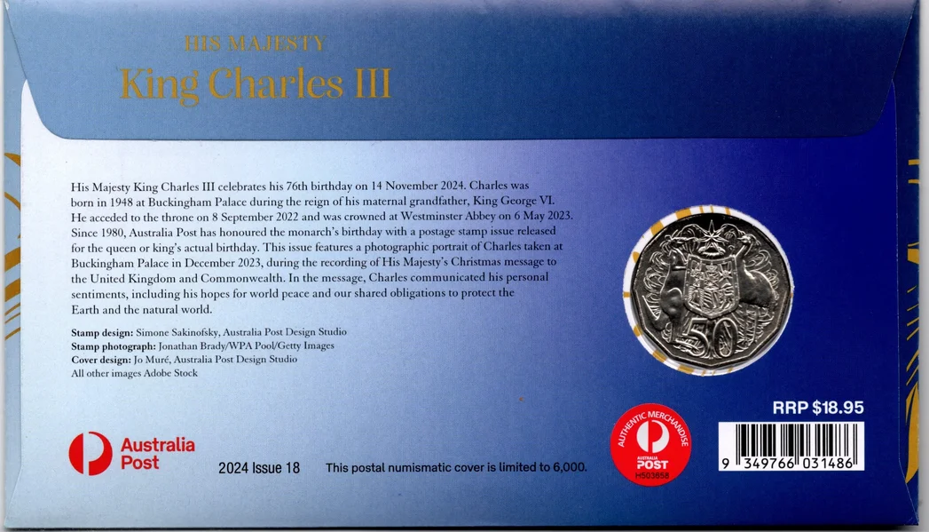 2024 50c His Majesty King Charles III