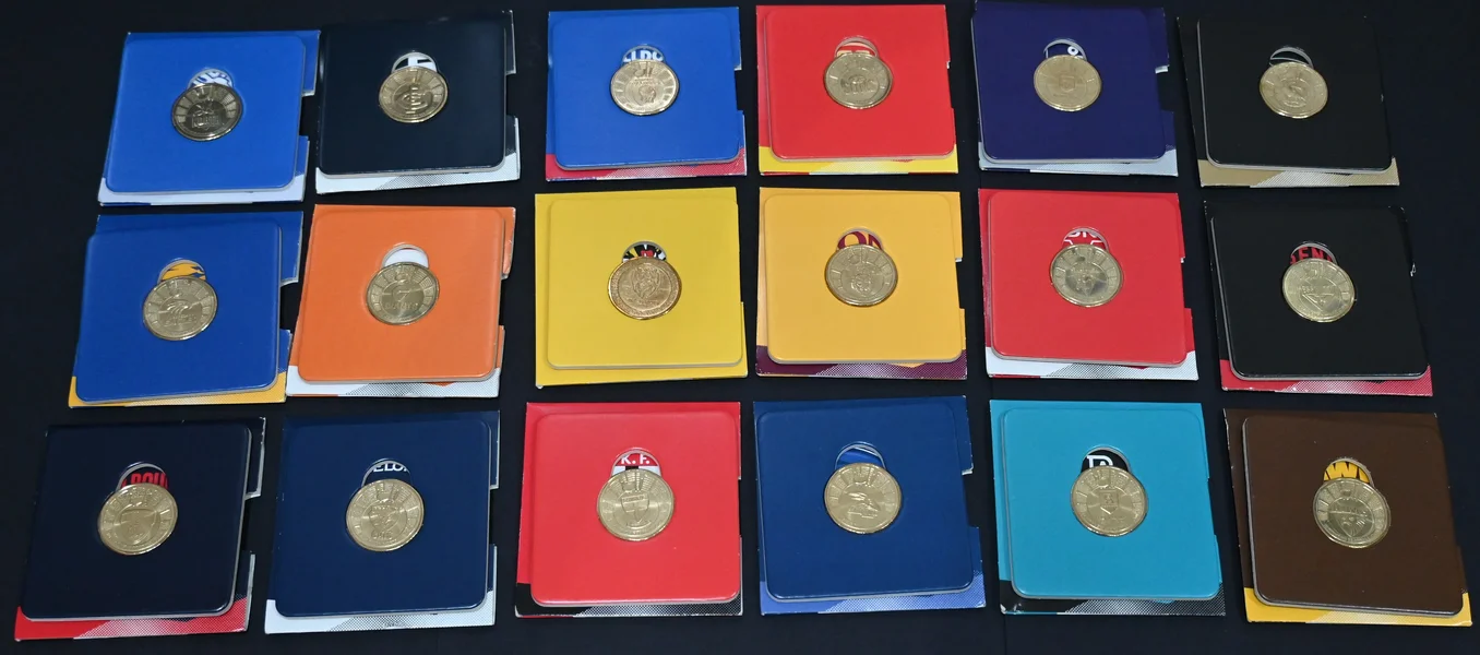 2024 $1 AFL Team Carded Coin (Complete Set of 18 Carded Coins)