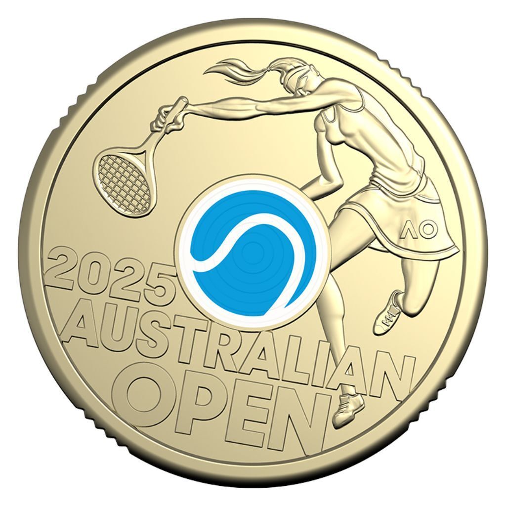 2025 $2 Privy Mark - Women's Australian Open UNC Coloured Coin