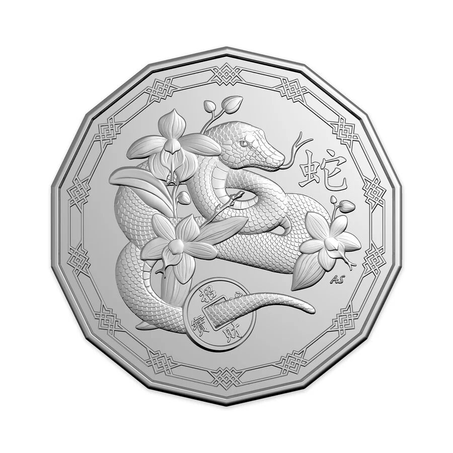 2025 50c Tetradecagon Lunar Year of the Snake PNC 