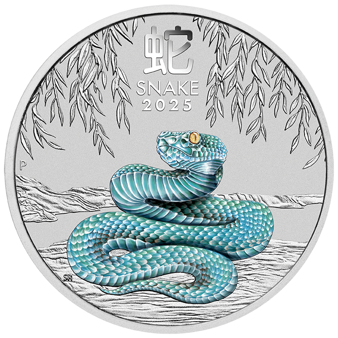 2025 Australian Lunar Series III Year of the Snake 1/4oz Silver Coin