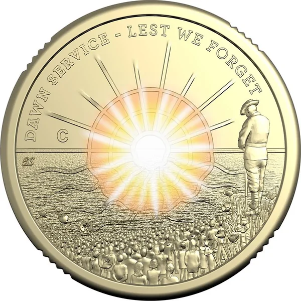 2026 $2 Lest We Forget: Dawn Service - 'C' Mintmark Coloured Coin