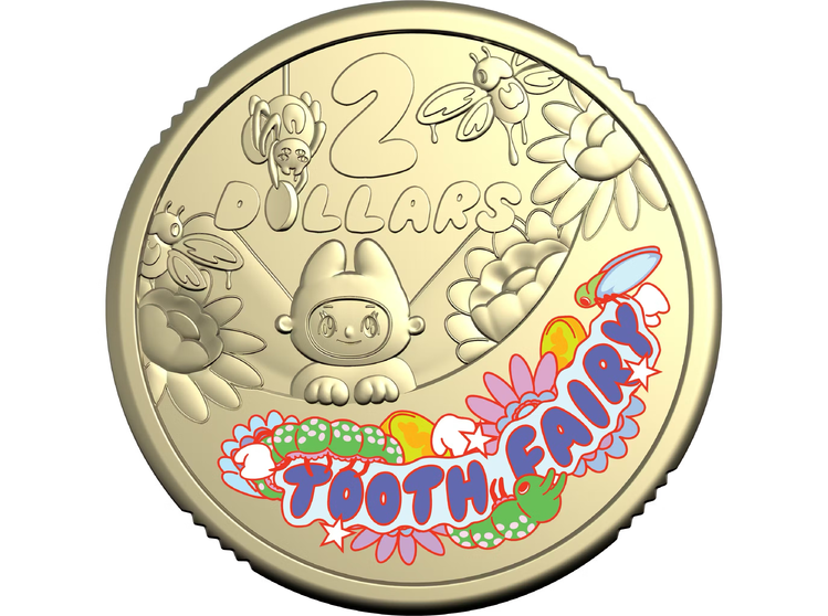 2026 $2 Tooth Fairy Carded Coloured Coin