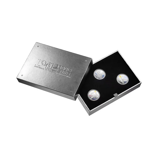2026 20c 1941: Service Amid Strife Coloured Silver proof 3-Coin Set