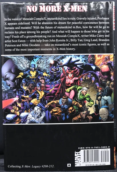 Marvel Comics X-Men Legacy: Divided He Stands- Mike Cary (2008)