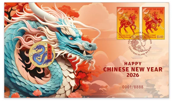 2026 $1 Perth Mint - Happy Chinese New Year Dragon PNC