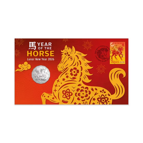 2026 50c Lunar New Year – Year of the Horse PNC