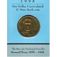 1998 $1 Howard Florey Mintmark