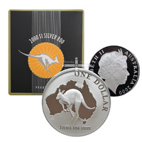 2000 1oz Kangaroo Silver Proof