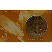 2000 $5 Sydney Olympic Gold Coin - Badminton