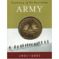 2001 $1 Centenary of the Australian Army 'C' Mintmark