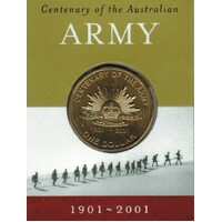 2001 $1 Centenary of the Australian Army 'S' Mintmark