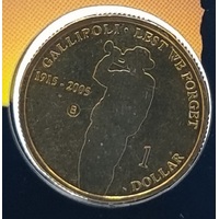 2005 $1 Gallopoli 1915 "B" Mint Mark