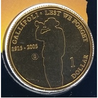 2005 $1 Gallopoli 1915 "G" Mint Mark
